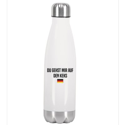 Auf Den Keks Gehen German Language Germany German Saying Stainless Steel Insulated Water Bottle