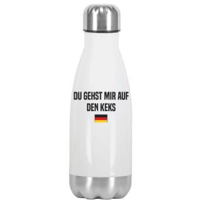 Auf Den Keks Gehen German Language Germany German Saying Stainless Steel Insulated Water Bottle