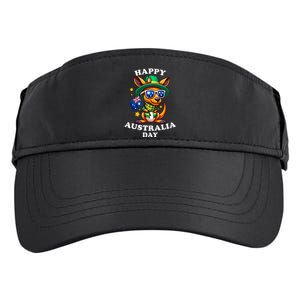 Australia Day Kangaroo Australian Flag Aussie Roo Adult Drive Performance Visor