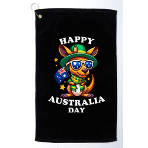 Australia Day Kangaroo Australian Flag Aussie Roo Platinum Collection Golf Towel