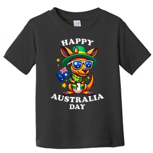 Australia Day Kangaroo Australian Flag Aussie Roo Toddler T-Shirt