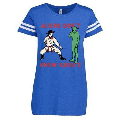 Aliens Dont Know Karate Enza Ladies Jersey Football T-Shirt