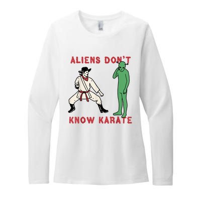 Aliens Dont Know Karate Womens CVC Long Sleeve Shirt