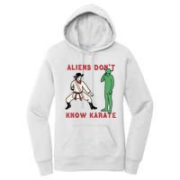 Aliens Dont Know Karate Women's Pullover Hoodie