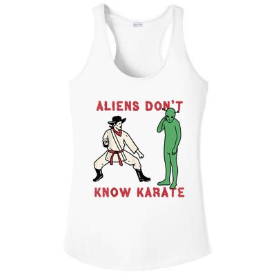 Aliens Dont Know Karate Ladies PosiCharge Competitor Racerback Tank