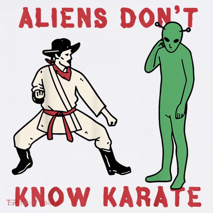 Aliens Dont Know Karate Kids Hoodie