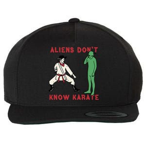 Aliens DonT Know Karate Wool Snapback Cap