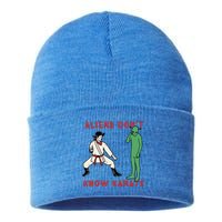 Aliens DonT Know Karate Sustainable Knit Beanie