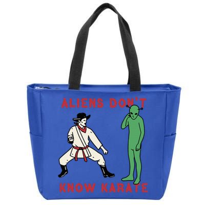 Aliens DonT Know Karate Zip Tote Bag