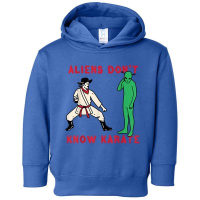 Aliens DonT Know Karate Toddler Hoodie