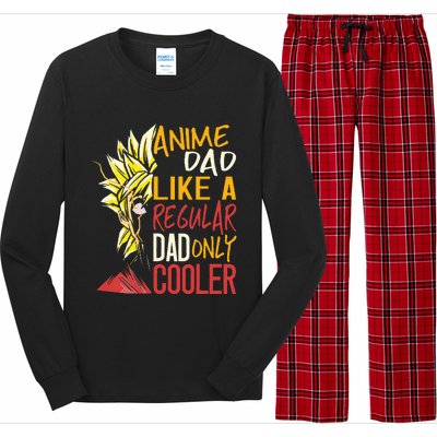 Anime Dad Like A Regular Dad Only Cooler Fathers Day Otaku Long Sleeve Pajama Set