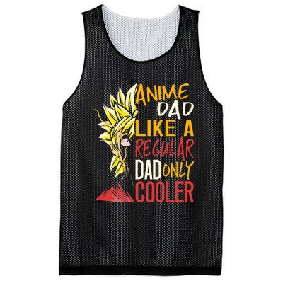 Anime Dad Like A Regular Dad Only Cooler Fathers Day Otaku Mesh Reversible Basketball Jersey Tank