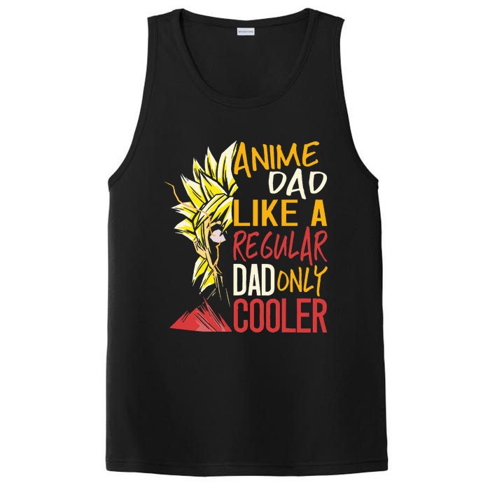 Anime Dad Like A Regular Dad Only Cooler Fathers Day Otaku PosiCharge Competitor Tank