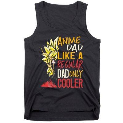 Anime Dad Like A Regular Dad Only Cooler Fathers Day Otaku Tank Top