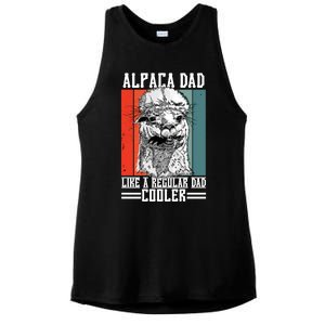 Alpaca Dad Like A Regular Dad Cooler Cute Gift Ladies PosiCharge Tri-Blend Wicking Tank