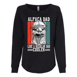 Alpaca Dad Like A Regular Dad Cooler Cute Gift Womens California Wash Sweatshirt