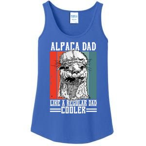 Alpaca Dad Like A Regular Dad Cooler Cute Gift Ladies Essential Tank