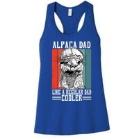 Alpaca Dad Like A Regular Dad Cooler Cute Gift Women's Racerback Tank