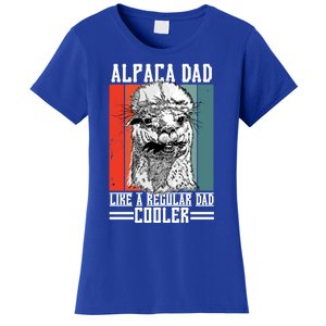 Alpaca Dad Like A Regular Dad Cooler Cute Gift Women's T-Shirt