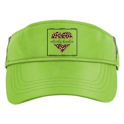 Activity Director Leopard Heart Adult Drive Performance Visor