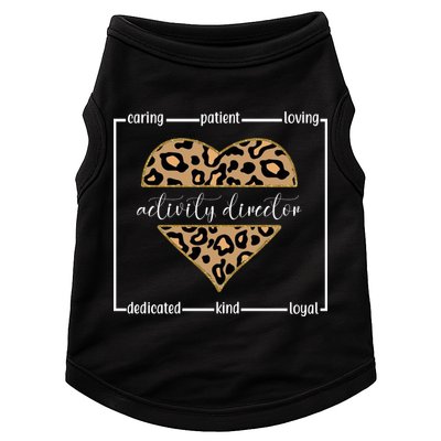 Activity Director Leopard Heart Doggie Tank