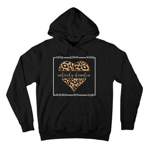 Activity Director Leopard Heart Hoodie