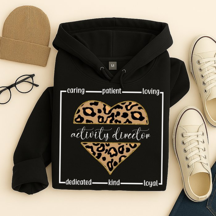 Activity Director Leopard Heart Hoodie
