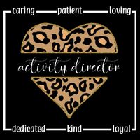 Activity Director Leopard Heart Hoodie
