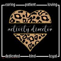 Activity Director Leopard Heart T-Shirt