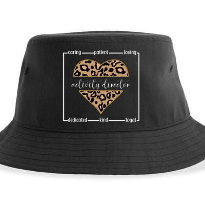 Activity Director Leopard Heart Sustainable Bucket Hat