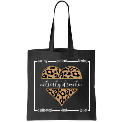 Activity Director Leopard Heart Bag