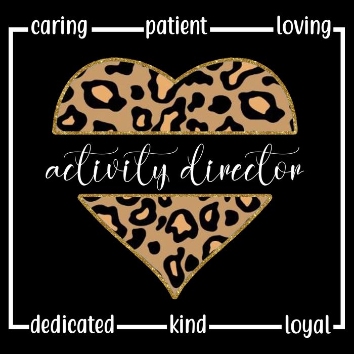 Activity Director Leopard Heart Baby Bodysuit