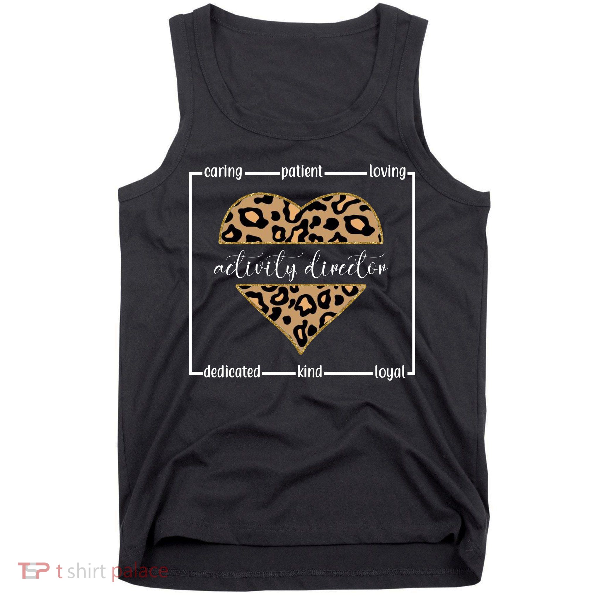 Activity Director Leopard Heart Tank Top