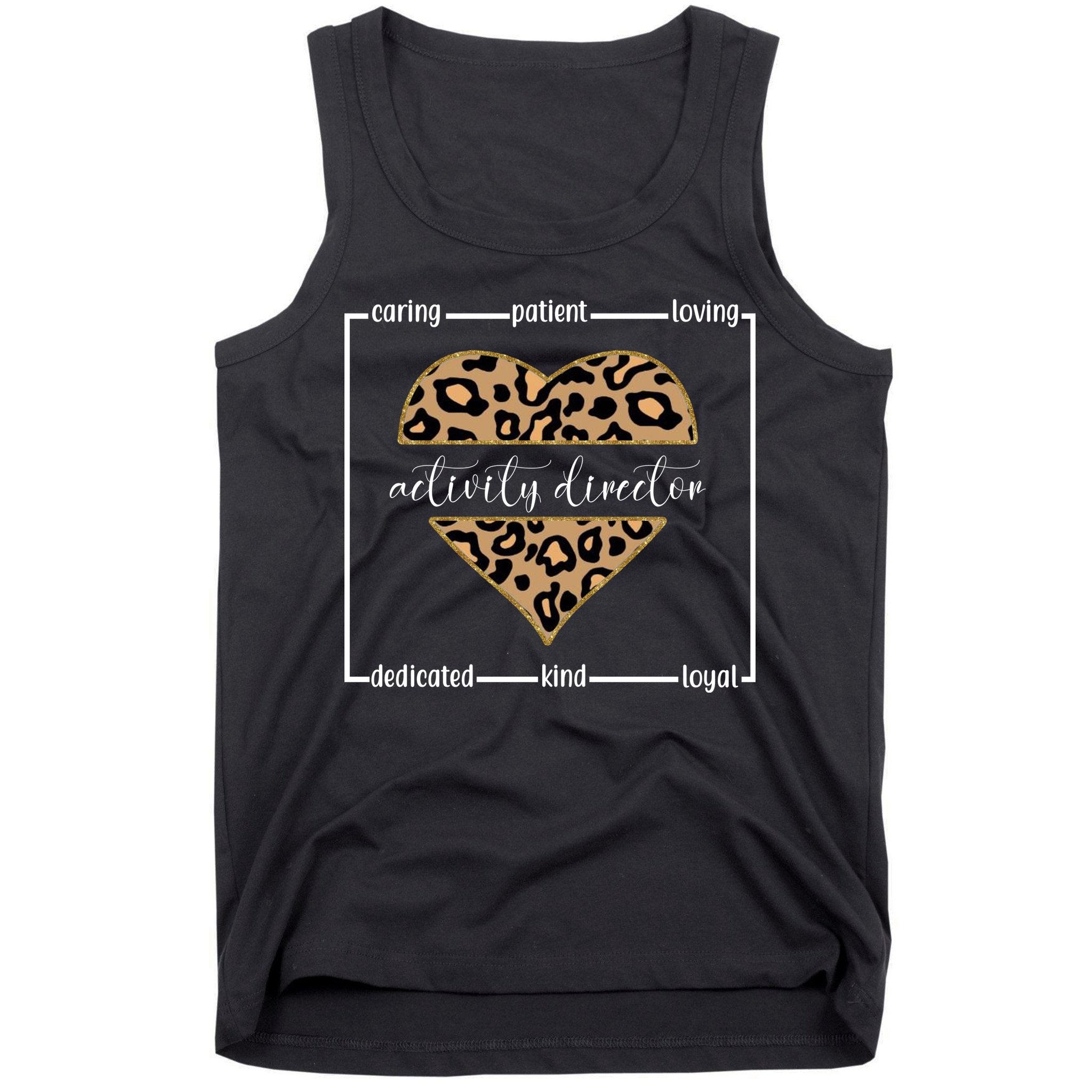 Activity Director Leopard Heart Tank Top