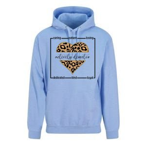 Activity Director Leopard Heart Unisex Surf Hoodie