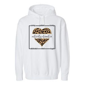 Activity Director Leopard Heart Garment-Dyed Fleece Hoodie