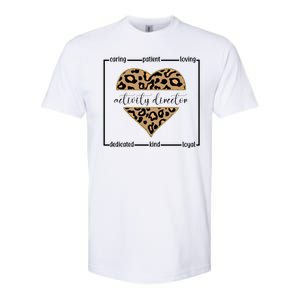 Activity Director Leopard Heart Softstyle CVC T-Shirt