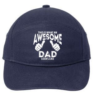 Awesome Dad Looks Like 7-Panel Snapback Hat