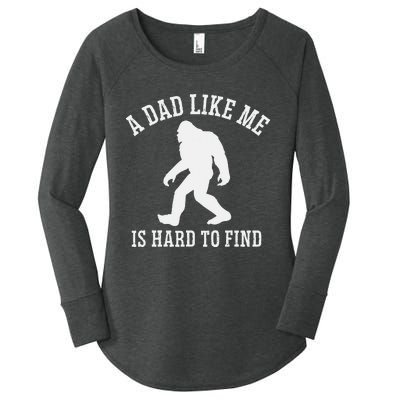 A Dad Like Me Is Hard To Find Bigfoot Dad Women's Perfect Tri Tunic Long Sleeve Shirt