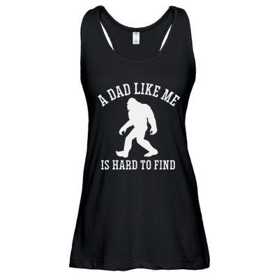 A Dad Like Me Is Hard To Find Bigfoot Dad Ladies Essential Flowy Tank