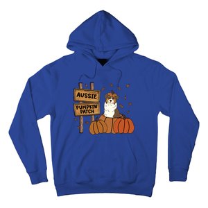 Aussie Dog Lovers Pumpkin Patch Thanksgiving Halloween Cute Gift Hoodie