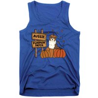 Aussie Dog Lovers Pumpkin Patch Thanksgiving Halloween Cute Gift Tank Top