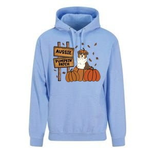 Aussie Dog Lovers Pumpkin Patch Thanksgiving Halloween Cute Gift Unisex Surf Hoodie