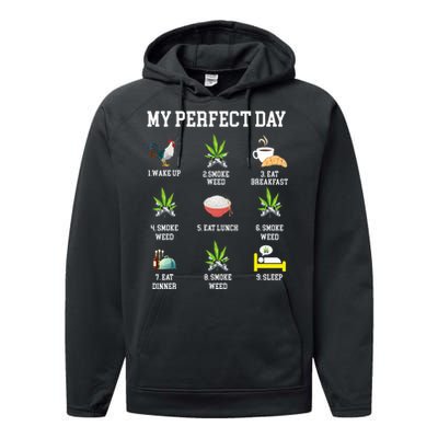 All Day Long Weed Lover Outfit  Performance Fleece Hoodie