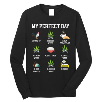 All Day Long Weed Lover Outfit  Long Sleeve Shirt