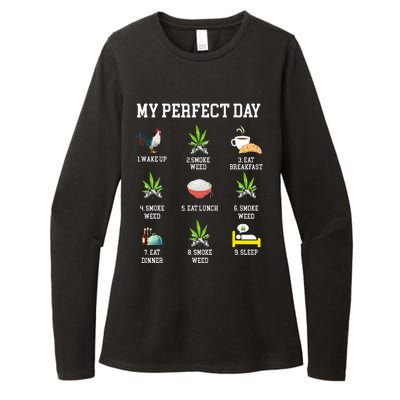 All Day Long Weed Lover Outfit  Womens CVC Long Sleeve Shirt