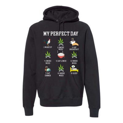 All Day Long Weed Lover Outfit  Premium Hoodie