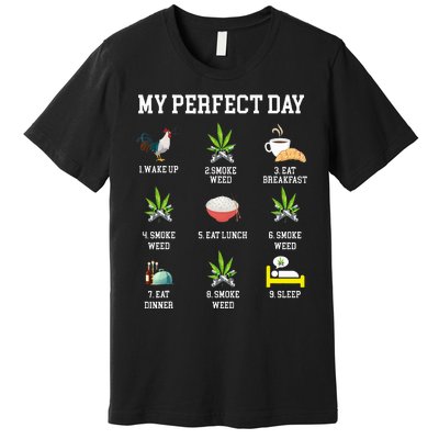 All Day Long Weed Lover Outfit  Premium T-Shirt