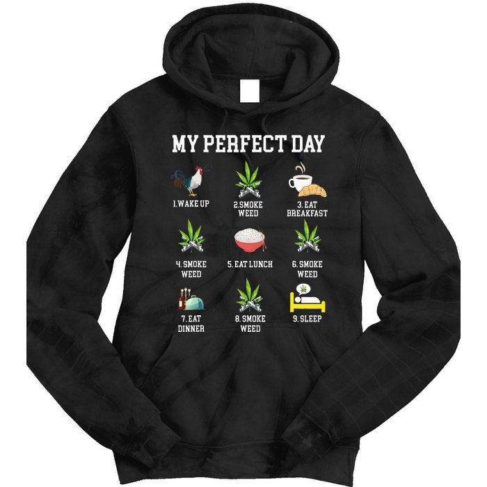 All Day Long Weed Lover Outfit  Tie Dye Hoodie