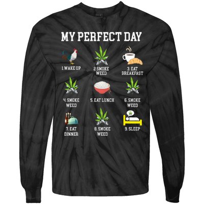 All Day Long Weed Lover Outfit  Tie-Dye Long Sleeve Shirt